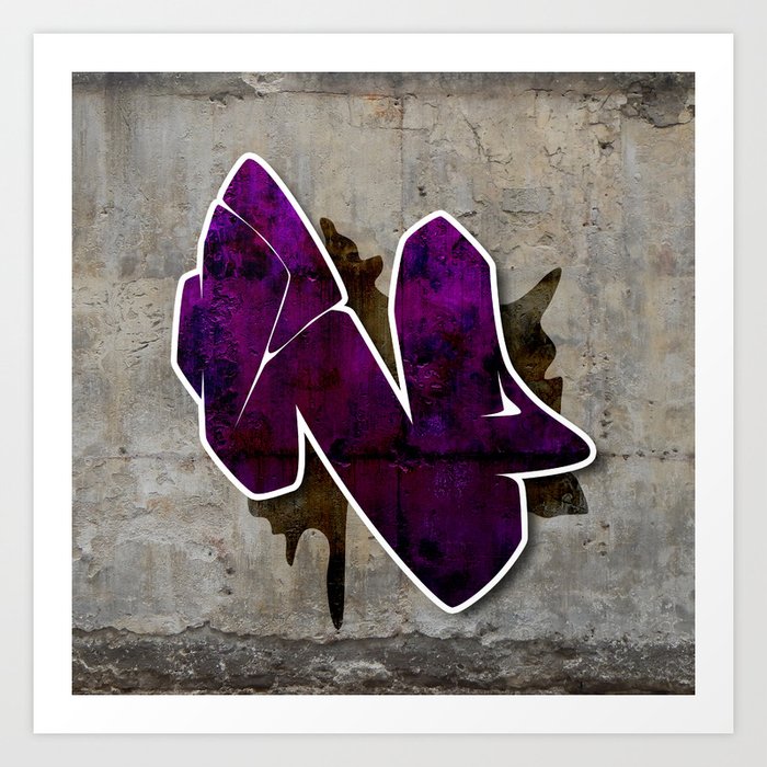 Letter N - Graffiti Street Art Style  iPad Case & Skin for Sale
