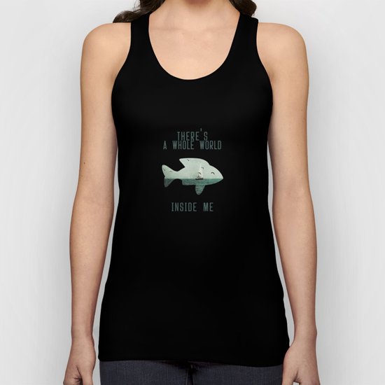 There is a whole world inside me Unisex Tank Top