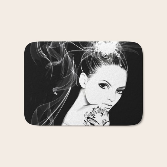 Smoke Girl Bath Mat