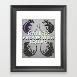 Raptor Protection Squad (Four corners) Framed Art Print