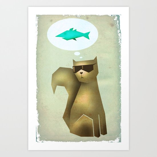 Fish and Chips Art Print