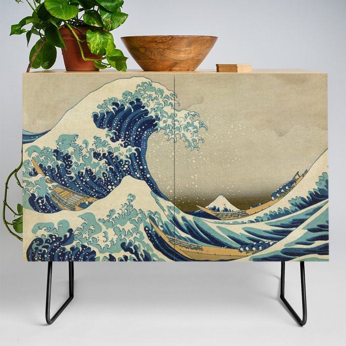 The Great wave off Kanagawa Credenza