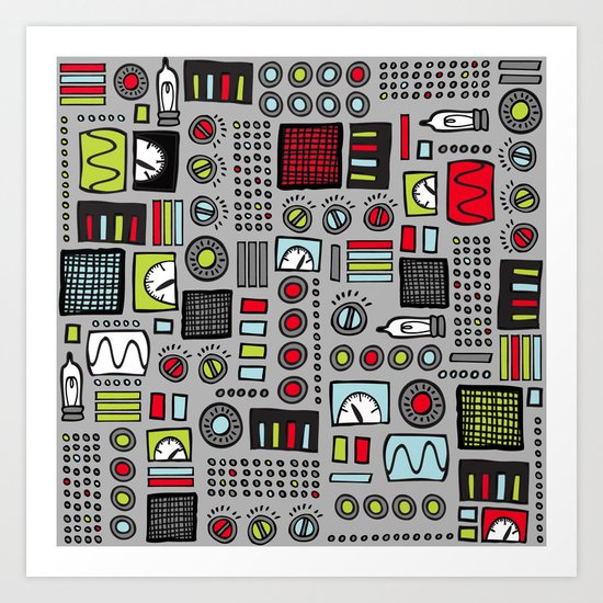 Robot Controls Art Print
