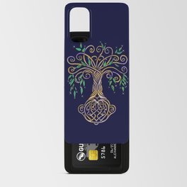 Celtic Tree of Life Nature Colored Android Card Case