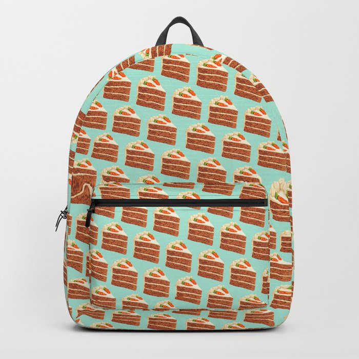 Carrot Cake Pattern - Blue Backpack