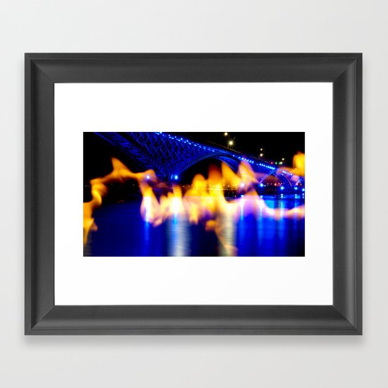 Fire & Ice Framed Art Print
