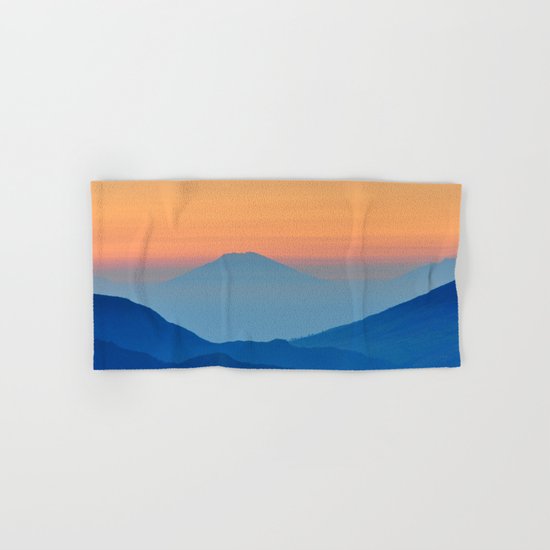 Orange Valley #mountains Hand & Bath Towel