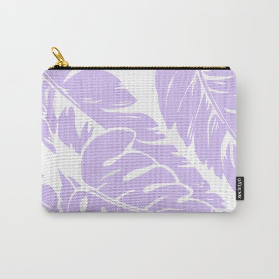PALM LEAF LILAC Carry-All Pouch