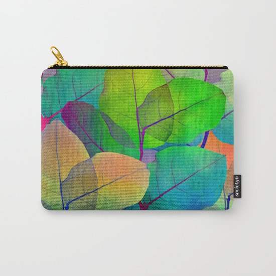 Translucent Leaves Carry-All Pouch