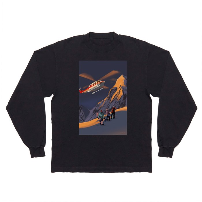 Sunrise Heli Ski Long Sleeve T Shirt