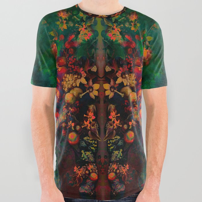"Sci-fi Spring Still Life" All Over Graphic Tee