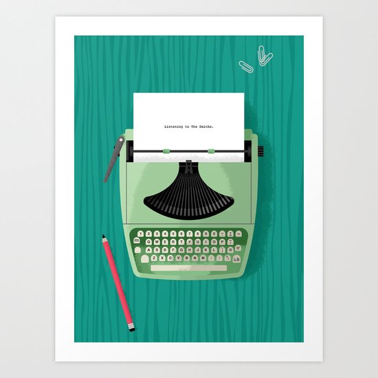 Typewriter Art Print