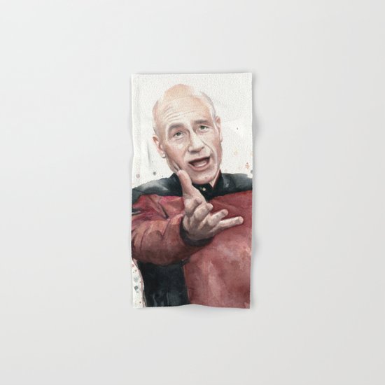 Annoyed Picard Meme Hand & Bath Towel