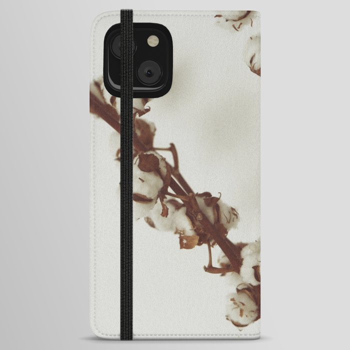 Cotton Flower iPhone Wallet Case