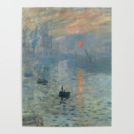 Claude Monet – Impression soleil levant – impression sunrise Poster