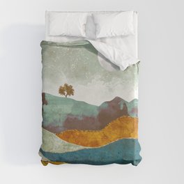 Night Fog Duvet Cover