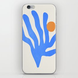 Jazz Blue Leaf: Matisse Series 02 | Mid-Century Edition iPhone Skin