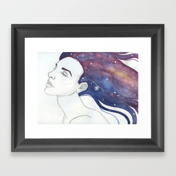 Follicular Galaxy Framed Art Print