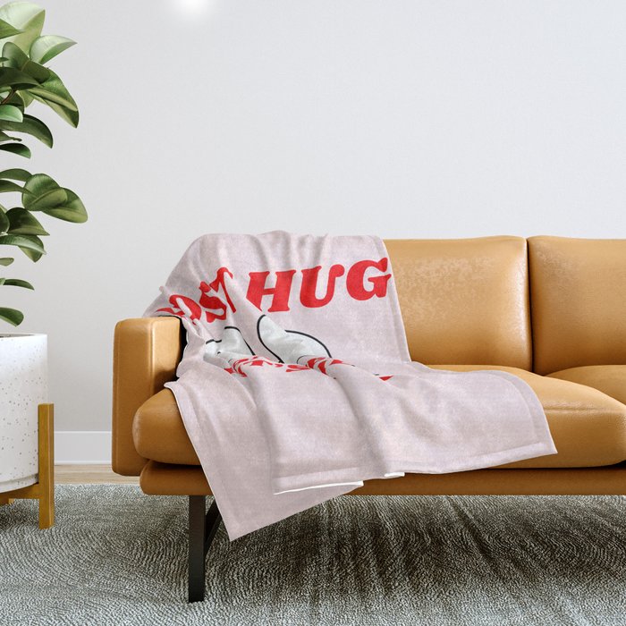 ghost hug Throw Blanket