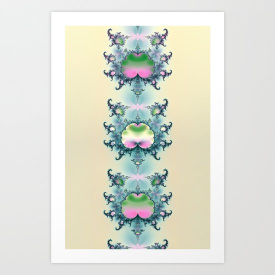 Seeds fractal Art Print