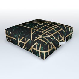 Art Deco design - velvet geo III Outdoor Floor Cushion