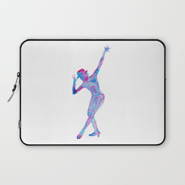 Jazz dance art print watercolor Laptop Sleeve