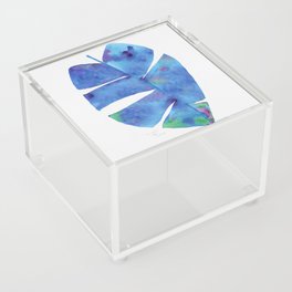 Glorious Blue Leaf Acrylic Box