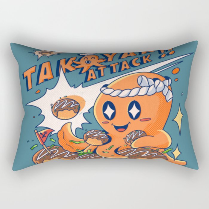 Takoyaki Attack Rectangular Pillow