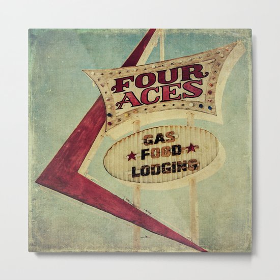 Four Aces Motel Metal Print