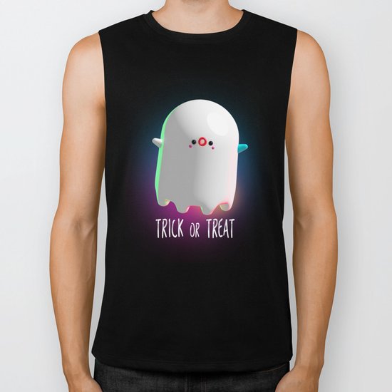 Spooky Ghost Biker Tank