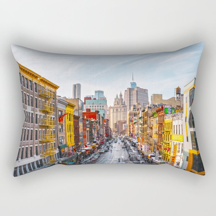 NYC Panoramic Rectangular Pillow