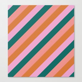 Abstraction_NEW_STRIPE_SWEET_LINE_LOVE_POP_ART_1127A Canvas Print