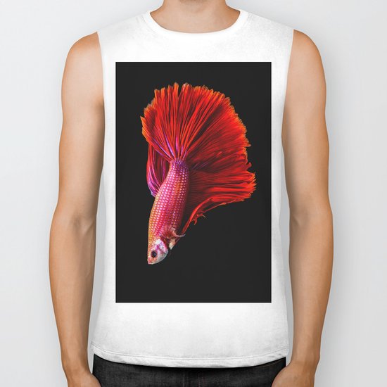 Siamese fighting fish Biker Tank