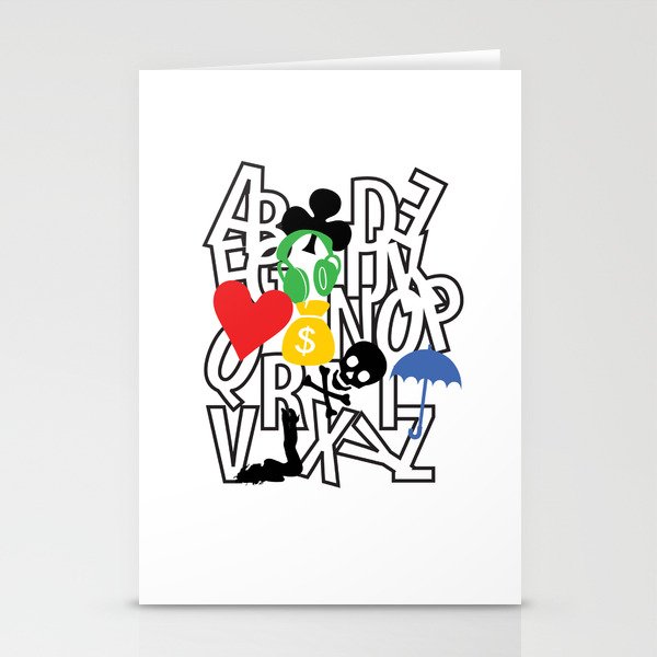 alphabet collection Stationery Cards