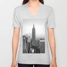 New York, Empire State Building Unisex V-Neck