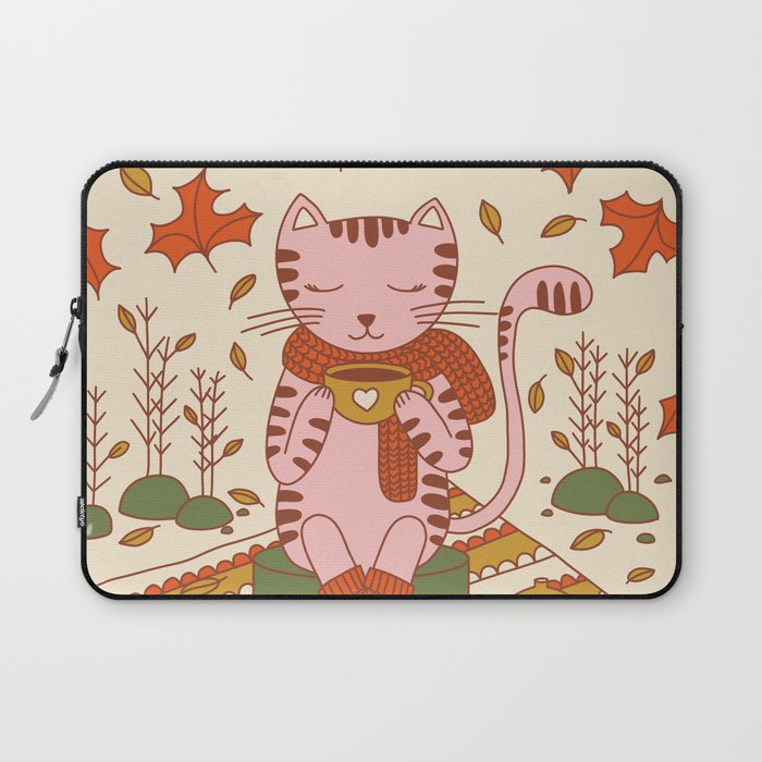 Autumn Cat Laptop Sleeve