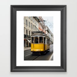 Tram in Lisbon Framed Art Print