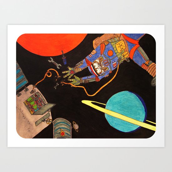 "You're Going to Die in Space!!" Art Print