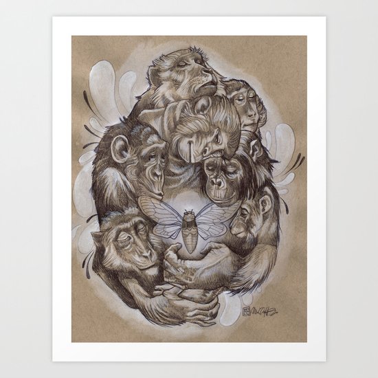 Protecting the Delicate Things Art Print
