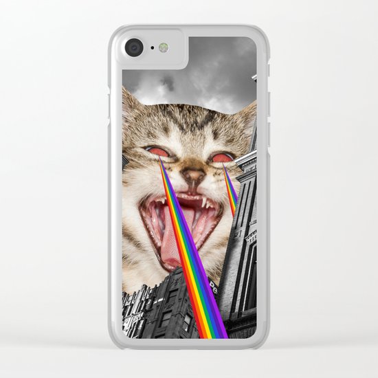 THE CAT STRIKES BACK Clear iPhone Case