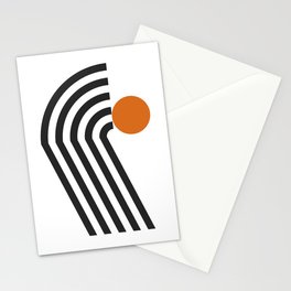 Arch line circle 4 Stationery Card