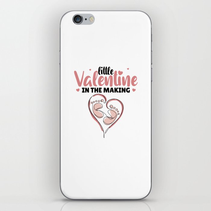 Little Valentine In The Making Gender Reveal Girl iPhone Skin