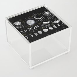 Occult Mystic Moon magic Acrylic Box