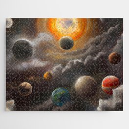Floating planets in a sea of clouds Jigsaw Puzzle