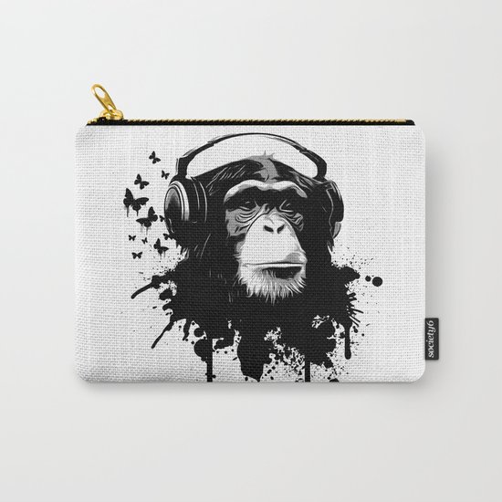 Monkey Business - White Carry-All Pouch