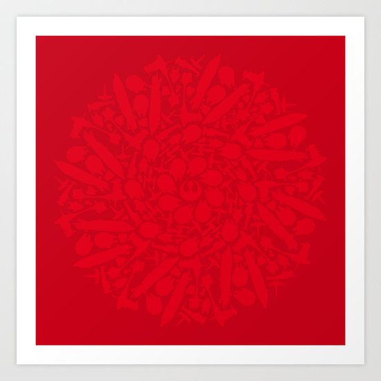 Rebel ships Art Print
