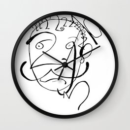 A Portrait with Numbers Wall Clock