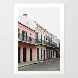 French Quarter | New Orleans Street Photography | Charming Pink Home Art Art Print