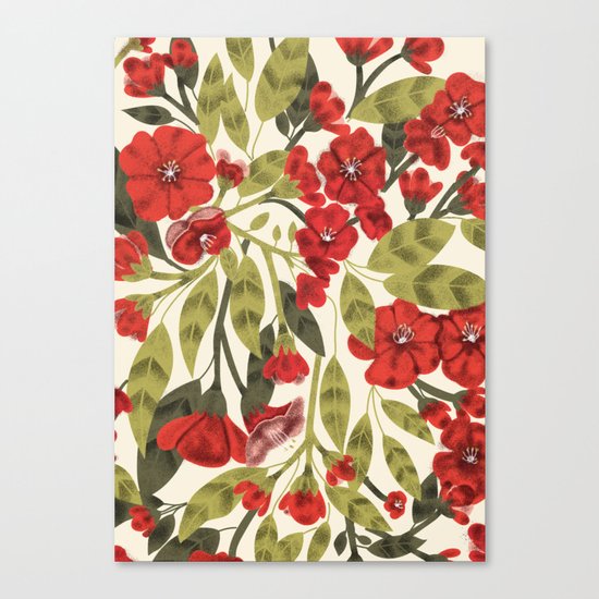 Red Garden Canvas Print
