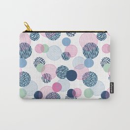 Pattern Clash Carry-All Pouch | Digital, Pattern, Colorful, Circles, Skin, Pop Art, Stripes, Graphicdesign, Zebra, Spots 